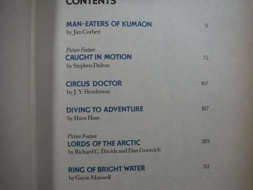 Great Stories of Men and the Animal World : Volume One and Two - Hardcover