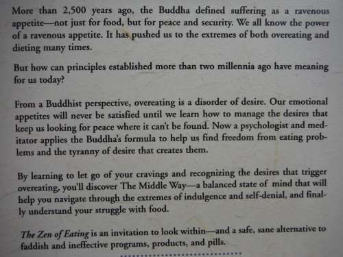 The Zen of Eating : Ancient Answers to Modern Weight Problems - Paperback - Ronna Kabatznick, Ph.D.