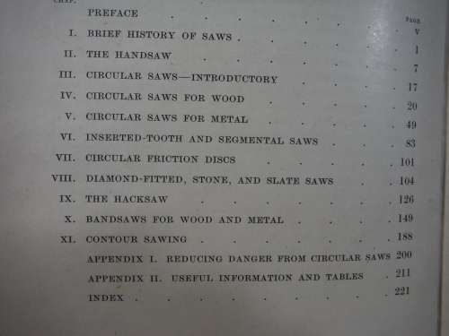 Saws and Sawing Machinery - Hardcover - Eric N. Simons - 1946