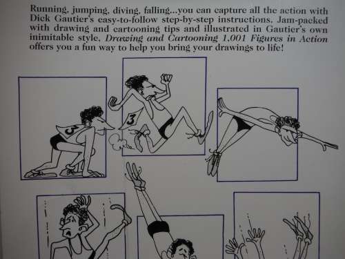 Drawing and Cartooning 1001 Figures in Action - Softcover - Dick Gautier