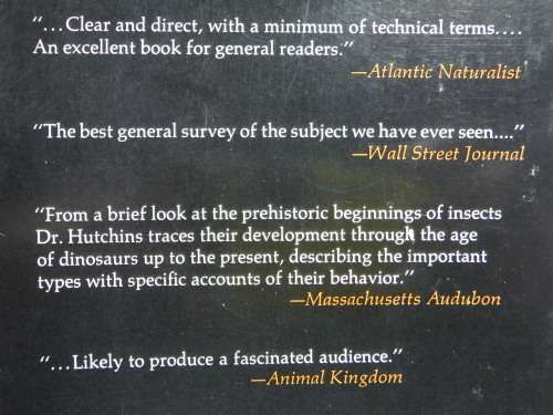 Insects - Paperback - Ross E. Hutchins