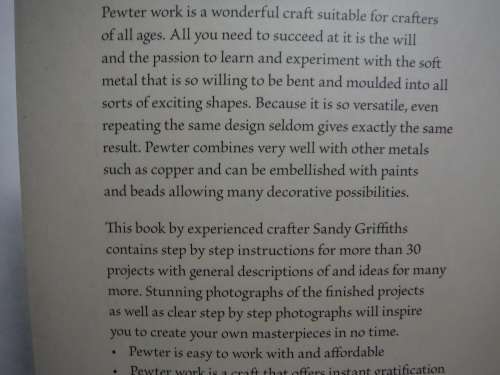 Easy Pewter Projects - Softcover - Sandy Griffiths