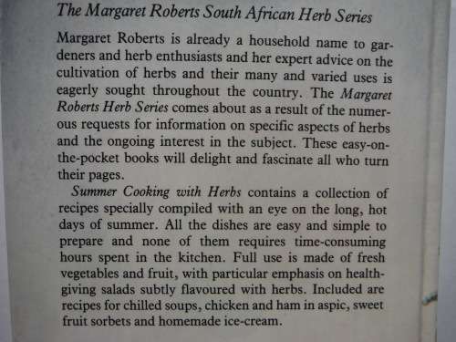 Summer Cooking with Herbs - Hardcover - Margaret Roberts