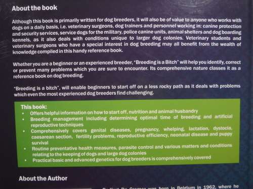 Breeding is a Bitch : Reference Book on Dog Breeding - Hardcover - KGM de Cramer
