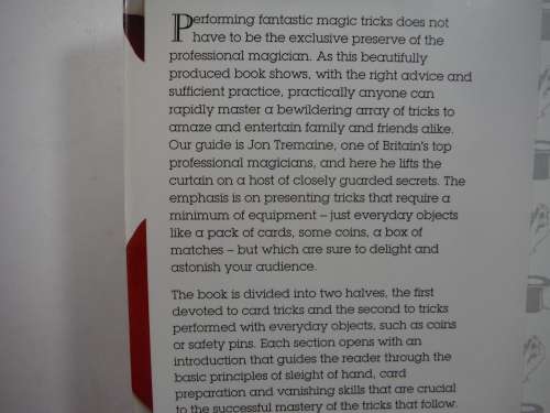 The Amazing Book of Magic & Card Tricks - Hardcover - Jon Tremaine