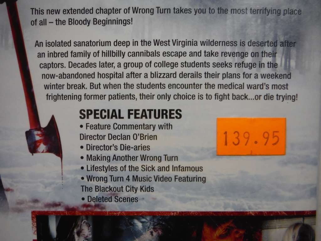 Wrong Turn 4 : Bloody Beginnings - Horror DVD
