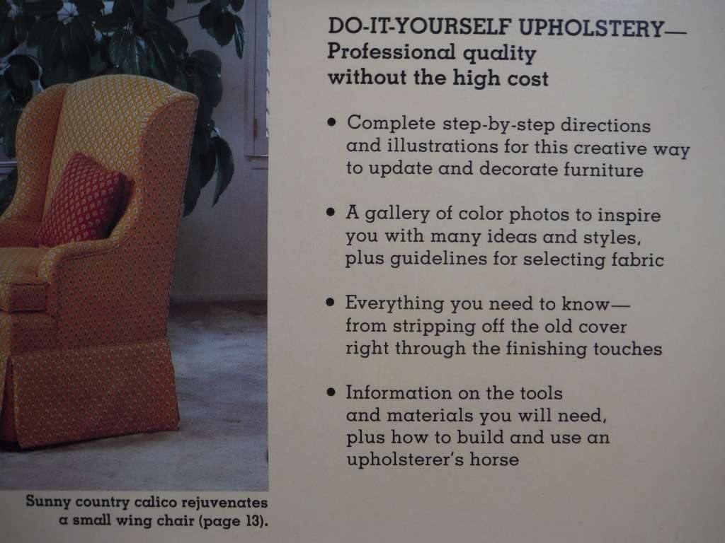 Furniture Upholstery : A Sunset Book