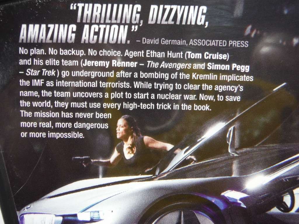 Mission Impossible : Ghost Protocol - DVD