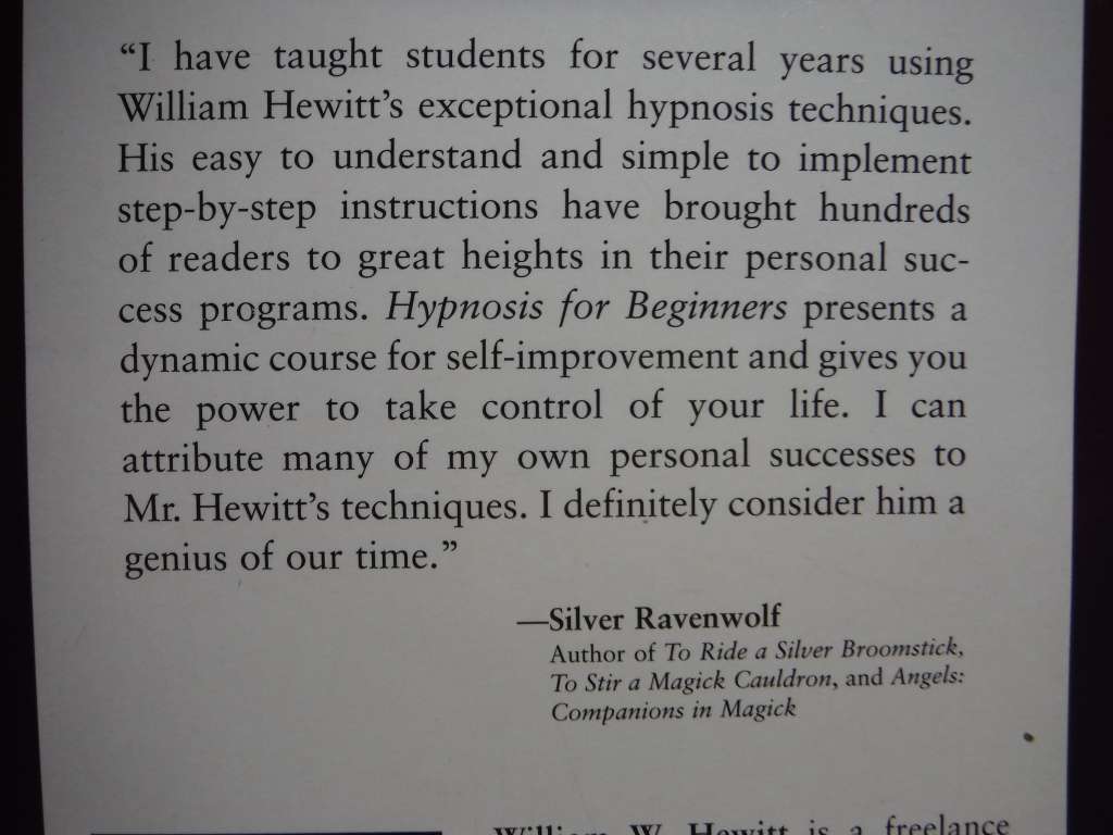 Hypnosis for Beginners - Paperback - William W. Hewitt