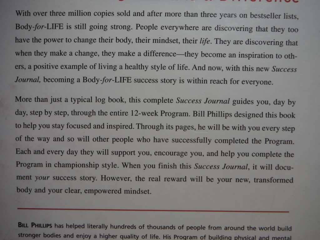 Body for Life Bundle - Hardcover - Bill Phillips - Book Plus Success Journal