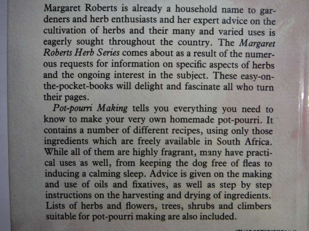 Pot-Pourri Making - Hardcover - Margaret Roberts