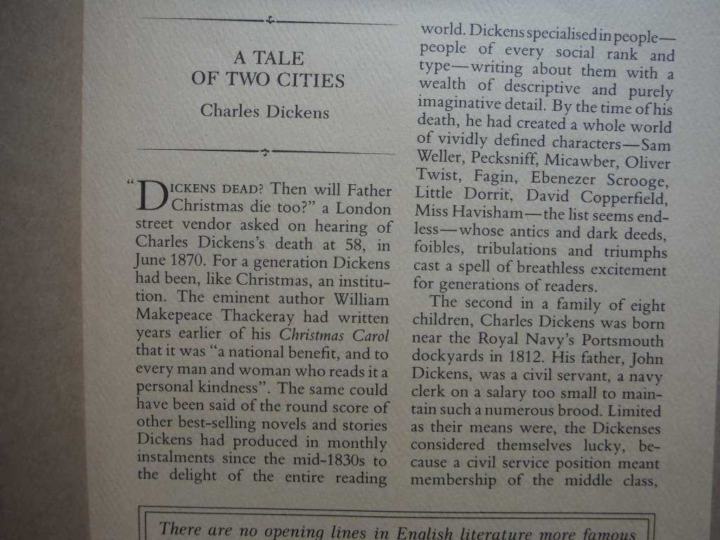 A Tale of Two Cities - Hardcover - Charles Dickens - Reader`s Digest