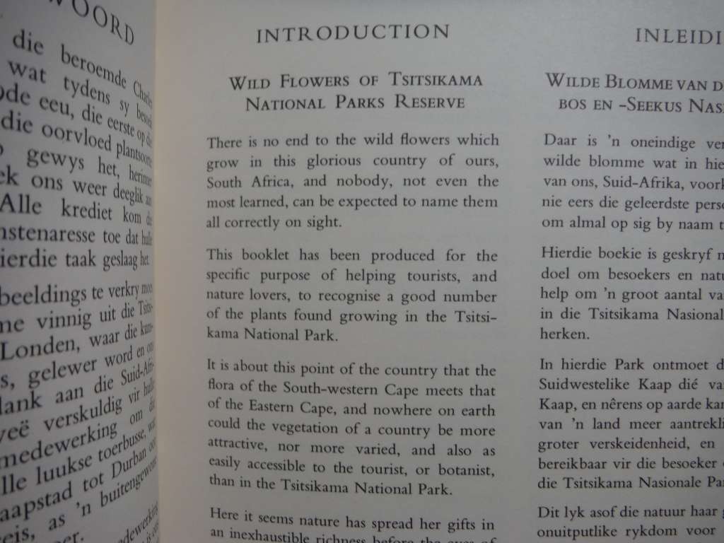 The Flowering Plants of the Tsitsikama Forest and Coastal National Park