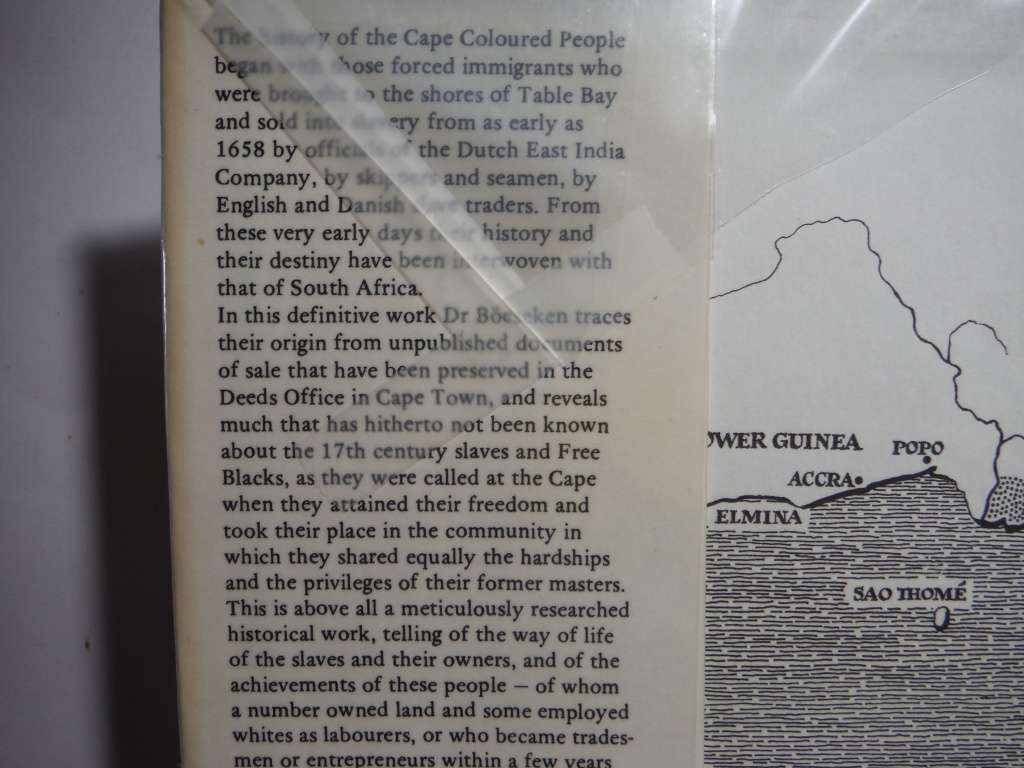 Slaves and Free Blacks at the Cape 1658-1700 - Hardcover - AJ Boeseken - 1977 First Edition
