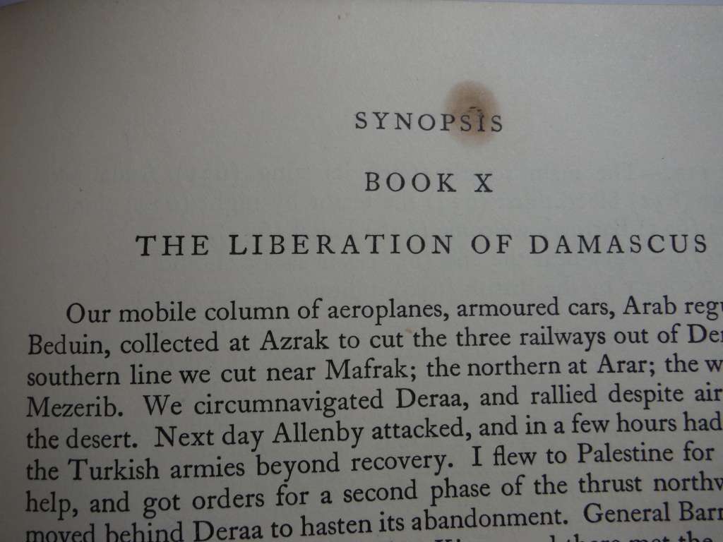 Seven Pillars of Wisdom - Hardcover - T.E. Lawrence - 1938 Eleventh Impression
