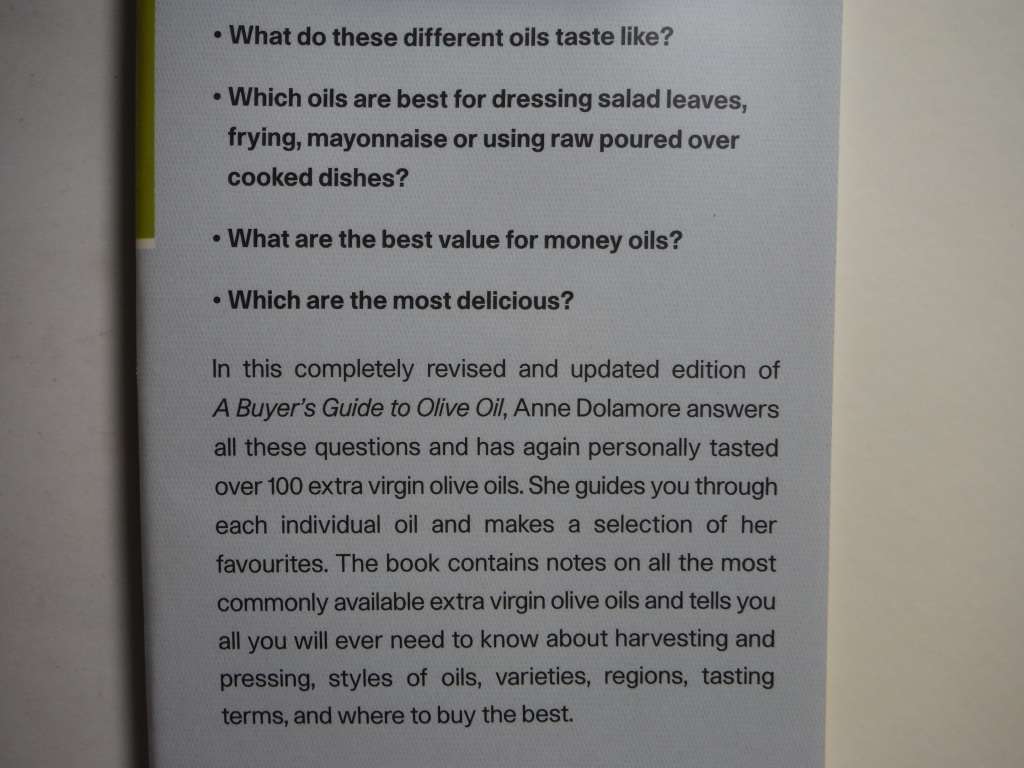 A Buyer`s Guide to Olive Oil - Hardcover - Anne Dolamore