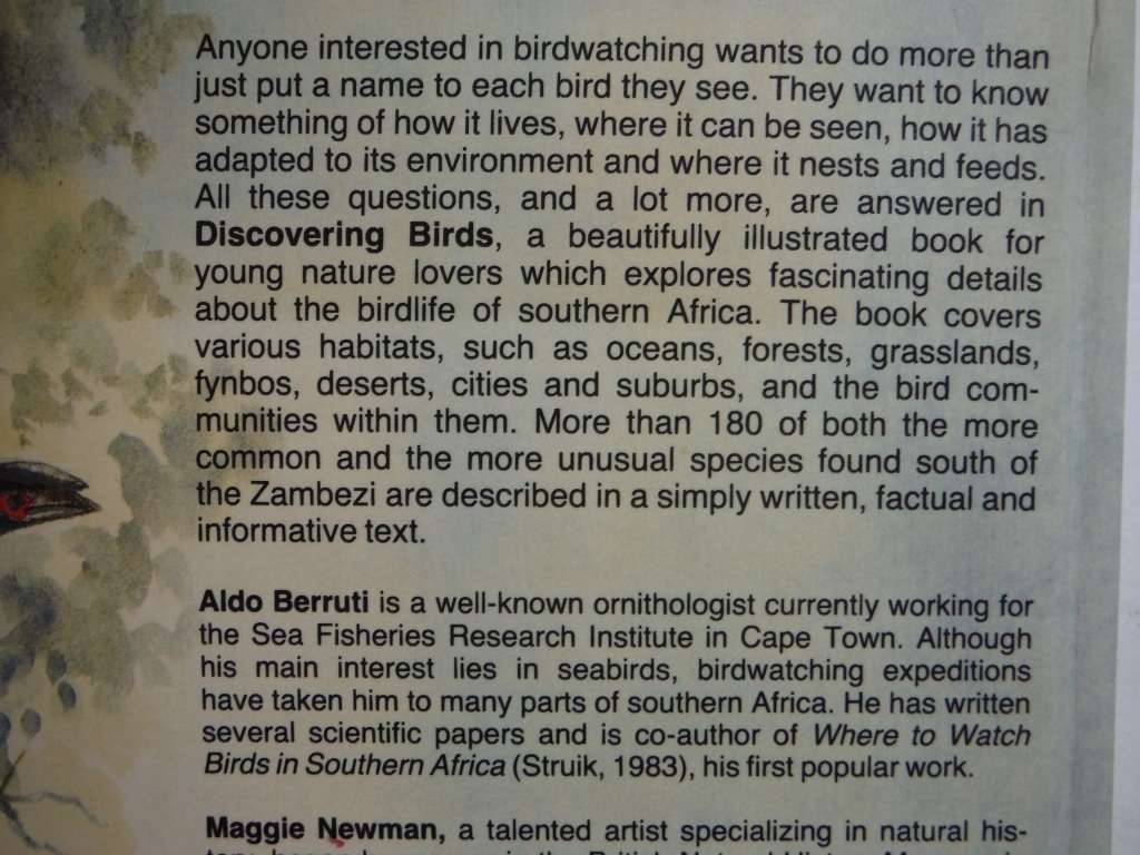 Discovering Birds : A Guide to Over 180 Species in Southern Africa - Hardcover