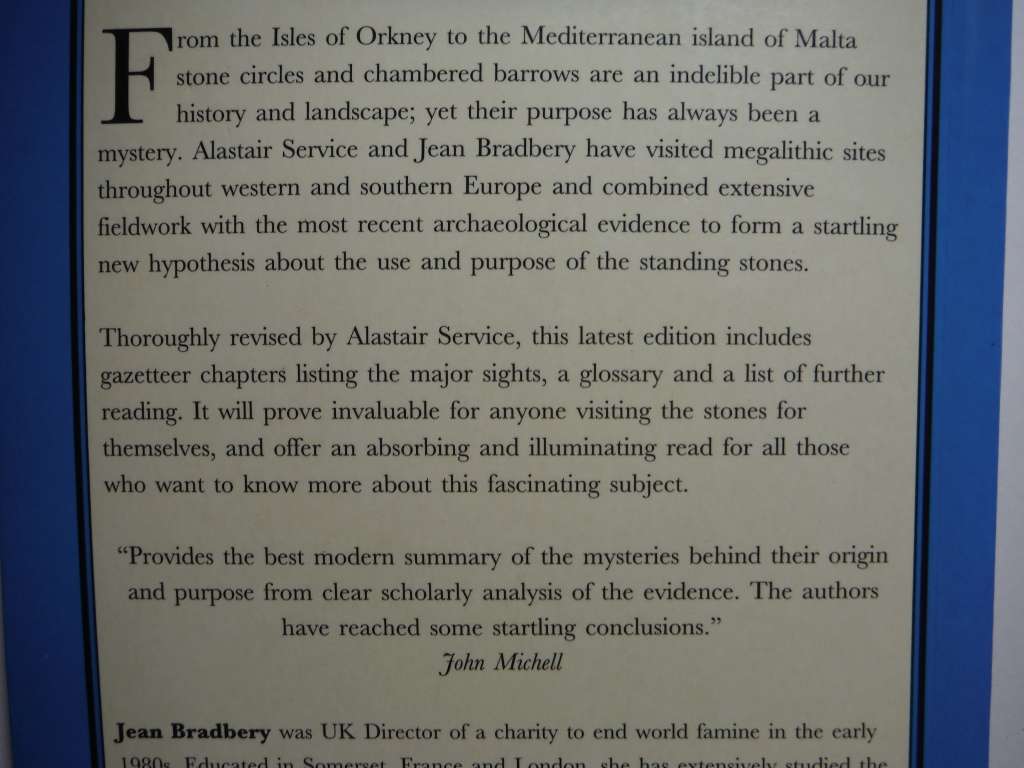 The Standing Stones of Europe : A Guide to the Great Megalithic Monuments - Paperback - Alastair S.