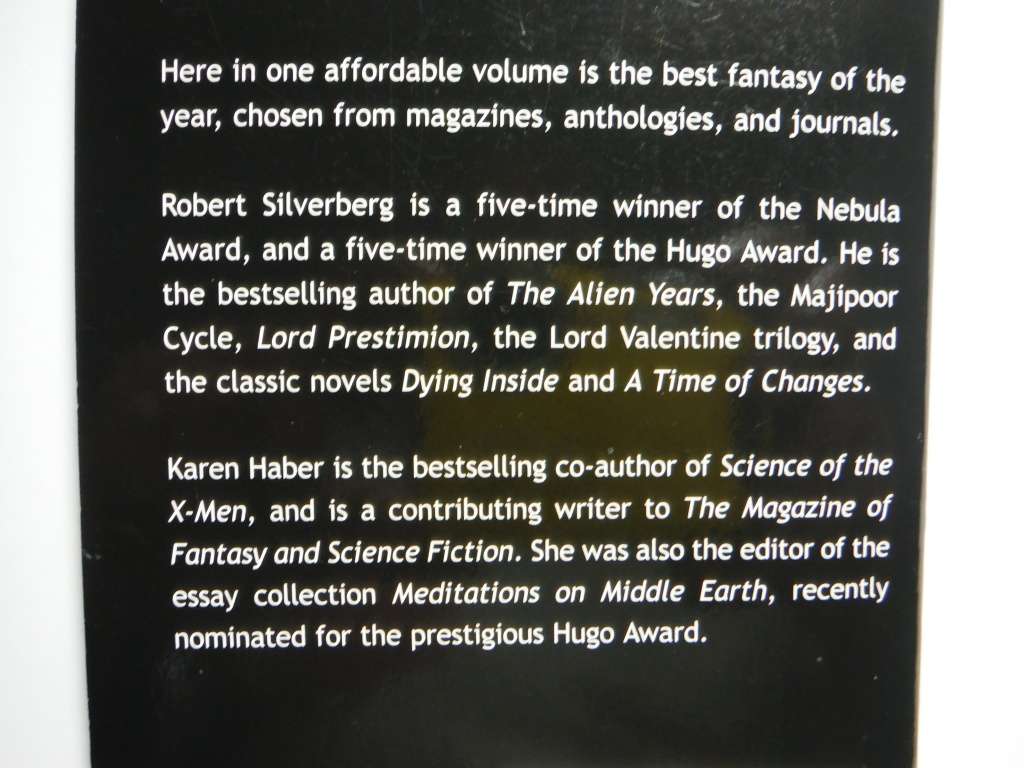 Fantasy : The Best of 2002 - Paperback - Edited by Robert Silverberg