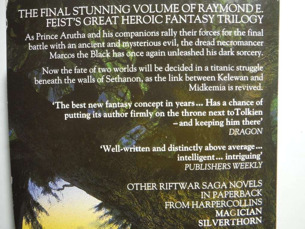 A Darkness at Sethanon : The Finale to the Riftwar Saga - Paperback - Raymond E. Feist