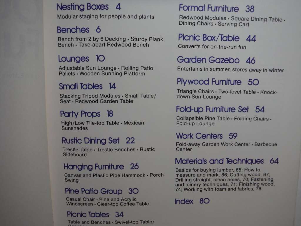 Easy-to-Make Outdoor Furniture - Softcover - A Sunset Book