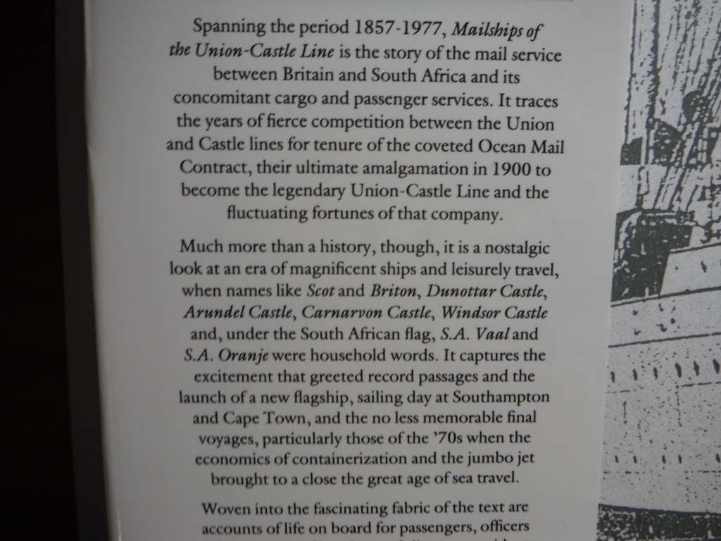 Mailships of the Union-Castle Line - Hardcover - C.J Harris and Brian D. Ingpen