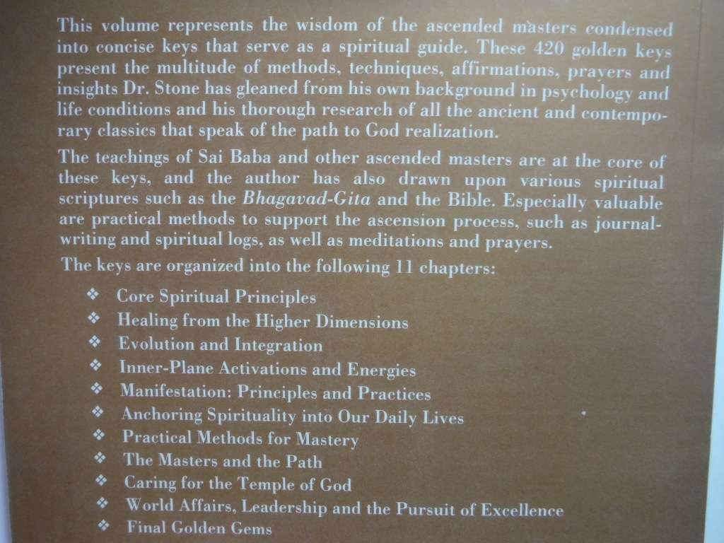 Golden Keys to Ascension and Healing : Revelations of Sai Baba and the Ascended Masters