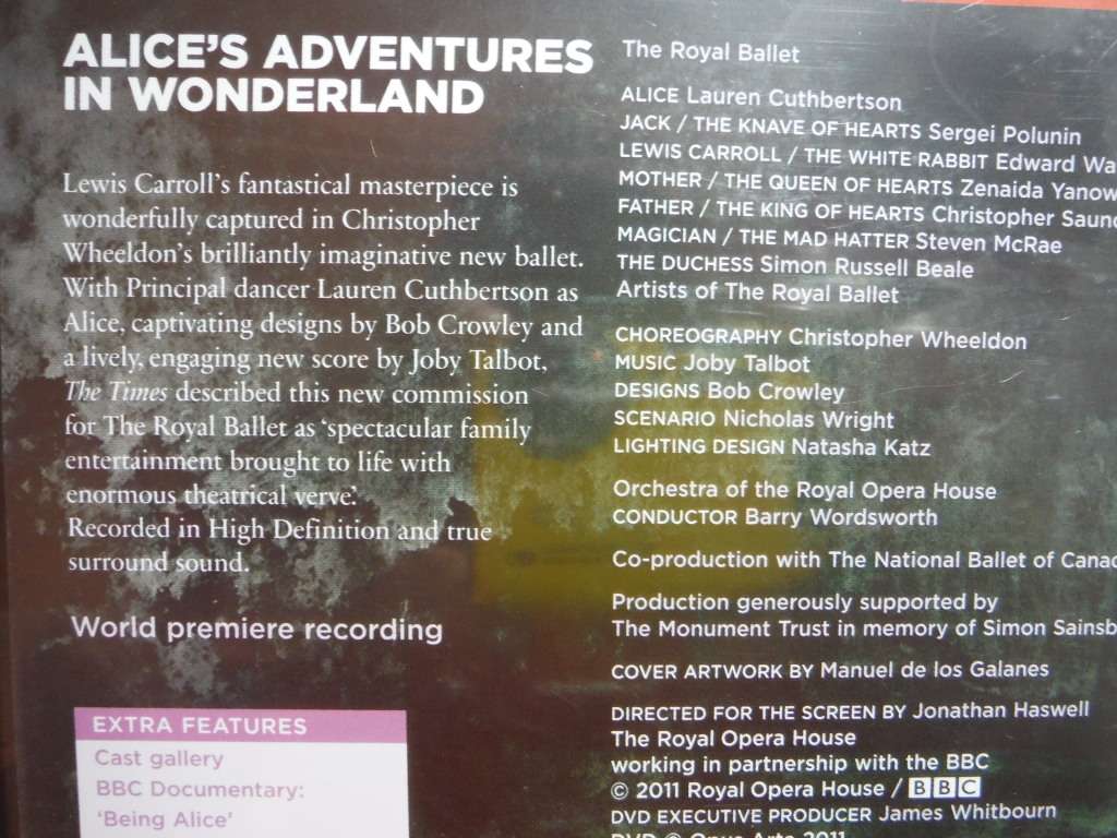 Alice's Adventures in Wonderland : Ballet in Two Acts - The Royal Ballet - DVD