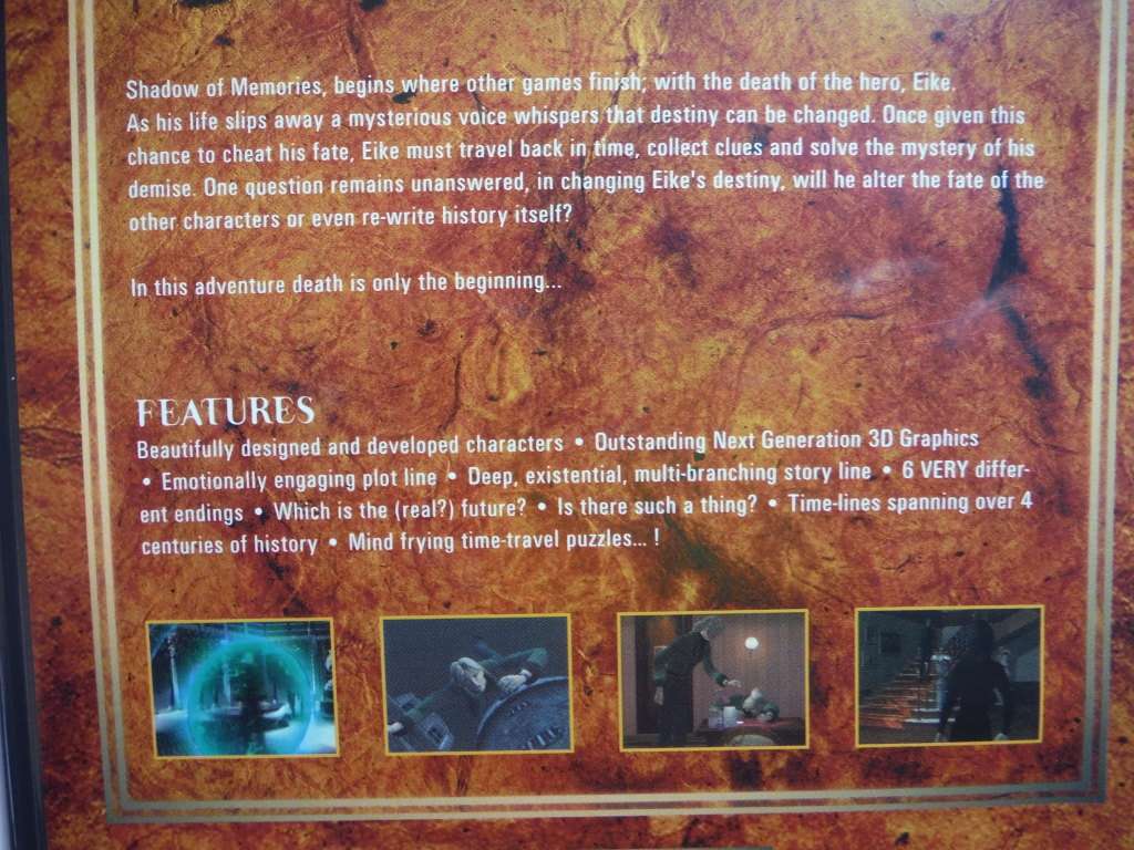 Shadow of Memories - PC CD-ROM