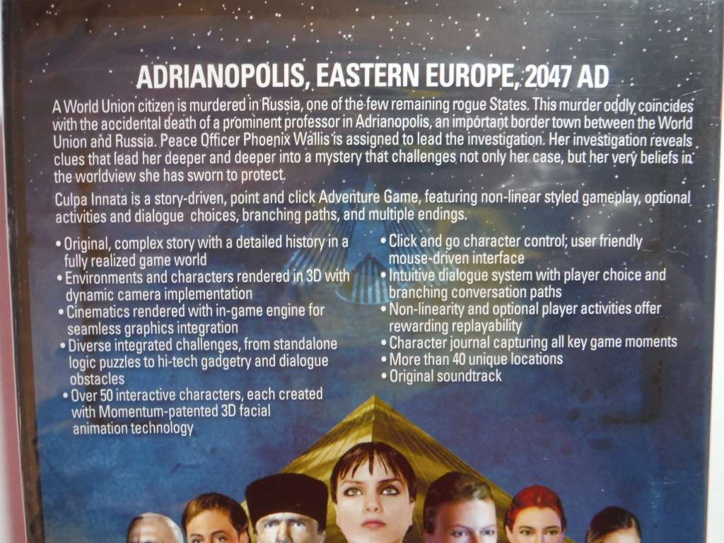 Culpa Innata - PC-DVD-ROM - New and Sealed