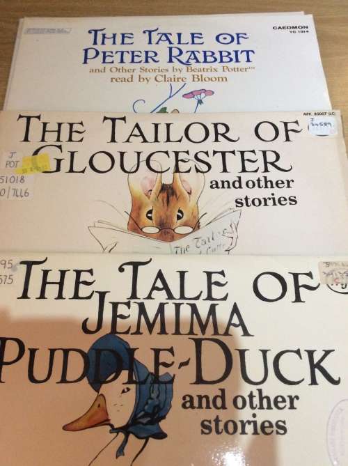 Children Stories read by Beatrix Potter- 3 LP's