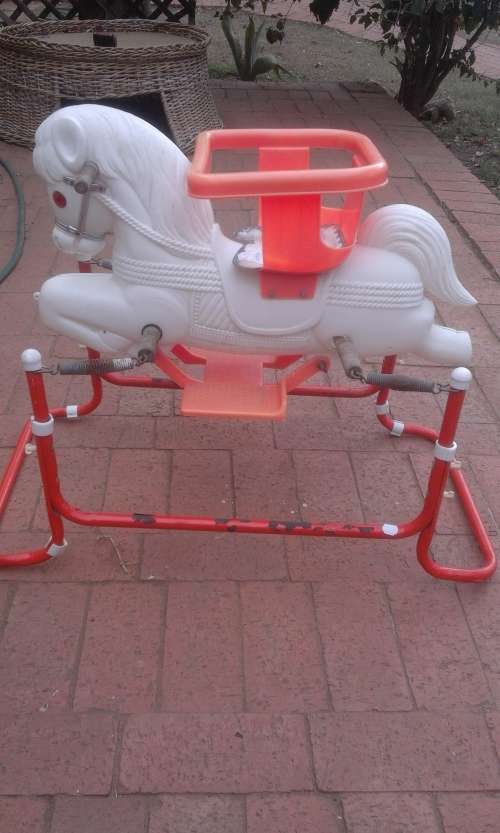 STUNNING VINTAGE ROCKING HORSE