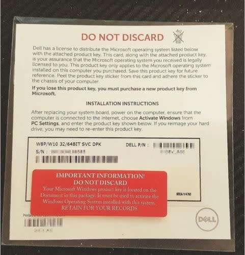 New Windows 10 Pro (32/64bit oem keys)