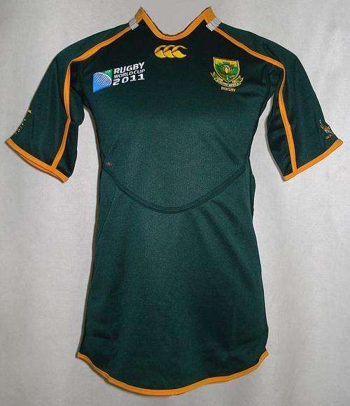 Official 2011 Springbok Rugby World Cup Supporter Shirt