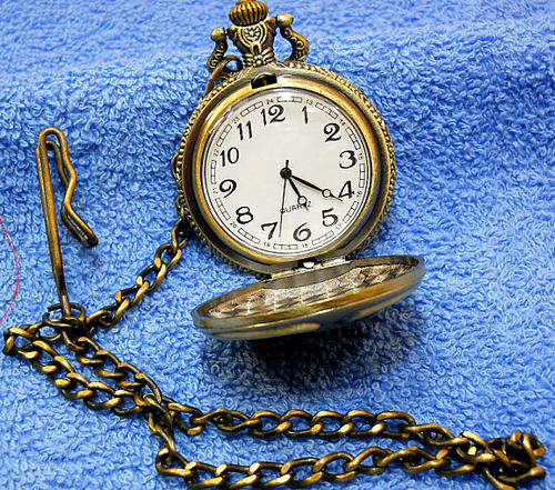 ***EAGLE*** CHAIN ALLOY POCKET WATCH