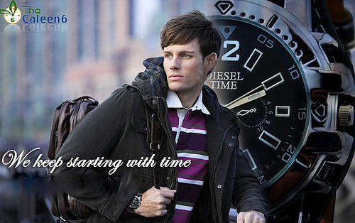*** DIESEL TIME*** HOT FASHION**Oversized Quartz Luminous Hands Wrist Watch Senoras Relo++plus!!
