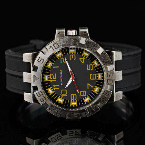 *** INFANTRY ** BIG DIAL** Date Display Military Sport Mens Wrist Watch Black Rubber Brand New