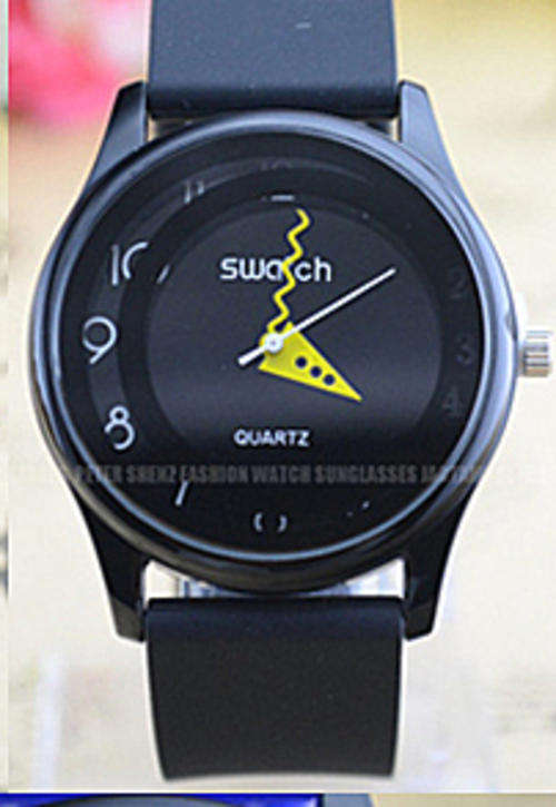 ***New Arrival 50M Waterproof Fashion BLACK Unisex Sports Quartz Watches