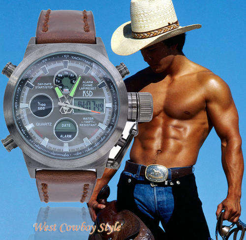 *** TOP  Luxury Brand Men's Military Wristwatch Multifunctional Dual Movt Electronic Digital