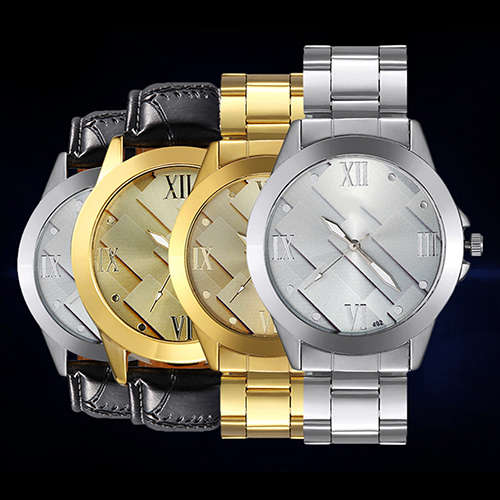 --********LADIES /MEN  GOLD DESIGNER GEOMETRY STYLE  STAINLESS STEEL QUARTZ WATCH**