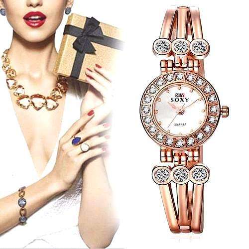 --***LADIES -SPLENDID NEW **AUSTRIAN CRYSTAL ENCRUSTED ~SOXY BRAND QUARTZ  Watch**