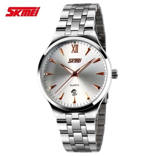 --********LADIES SKMEI M: 1097 QUALITY  STAINLESS STEEL DATE QUARTZ DRESS WATCH**
