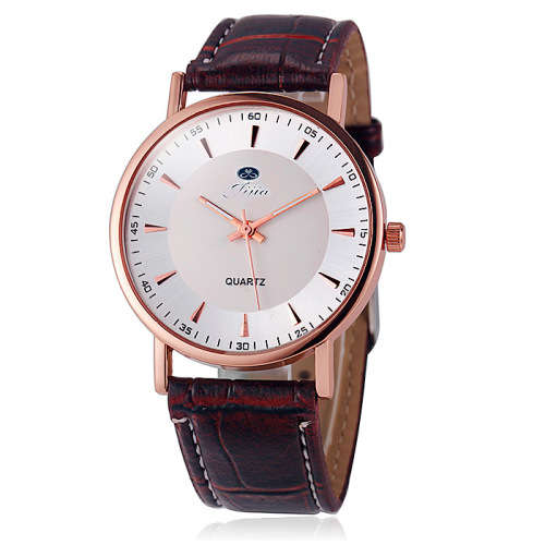 -***LADIES JIJIA BRAND **Brown leather** popular** Quartz watch