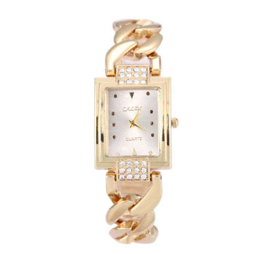 --***LADIES ** EXQUISITE FINISH ** CALDI GOLD QUARTZ DRESS WATCH**