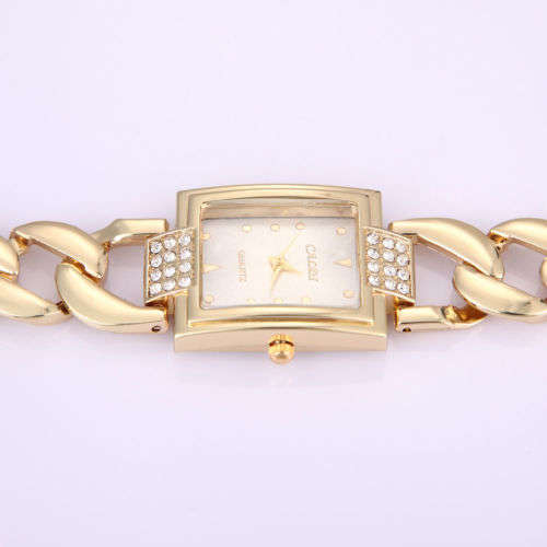 --***LADIES ** EXQUISITE FINISH ** CALDI GOLD QUARTZ DRESS WATCH**
