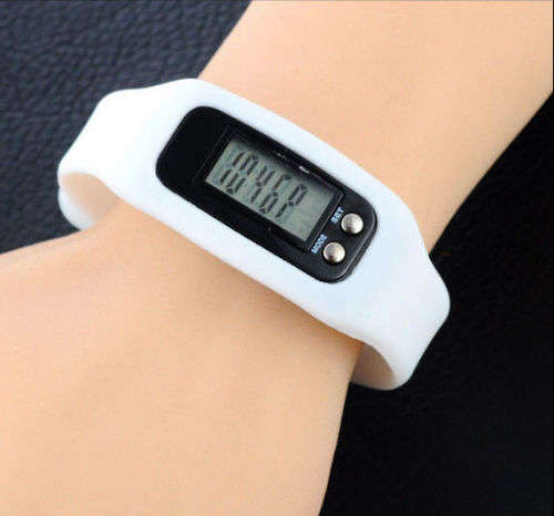***Digital LCD Pedometer Run Step Walking Distance Calorie Counter Watch Bracelet