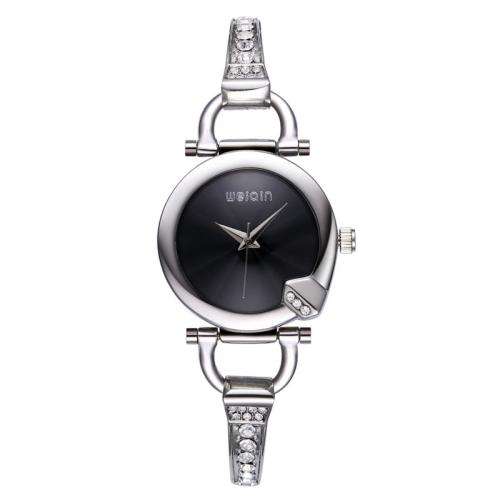 --***WEIQIN 2720 Women Shell Face Japan Quartz Watch-Black Dial