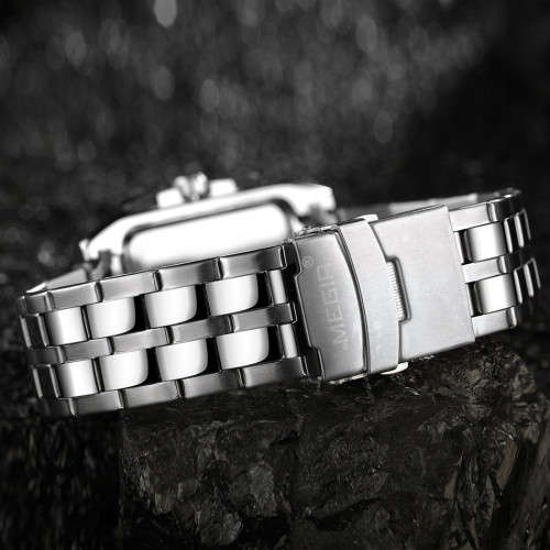 ***  Megir Brand Chronograph Business Mens Watch ** ALL STEEL**
