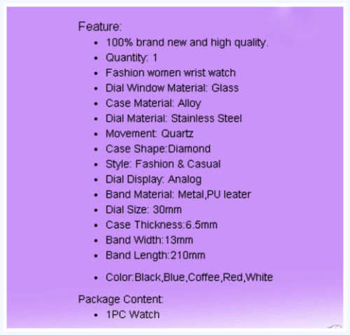 --***LADIES *quartz watch** PURE WHITE !! or MIDNIGHT BLACK!!