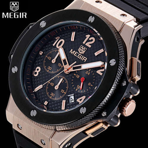 ***  Megir Brand Chronograph Business  Mens Watch ** 6 Hands**